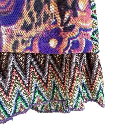 Alberto Makali Embroidered Mesh Eclectic Hippie Art Shirt Top Women's PM Multico - Picture 10 of 16